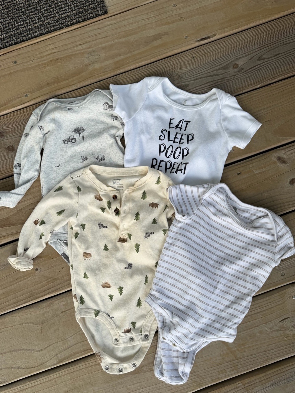 Set of 4 18M onesies
